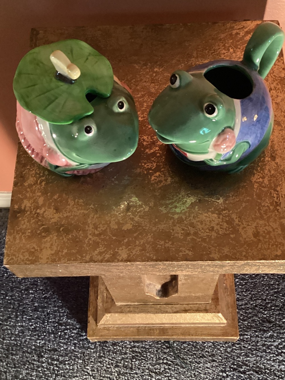 Vintage Collectible Otagiri Frog Ceramic Set. Design by Mary Ann Baker